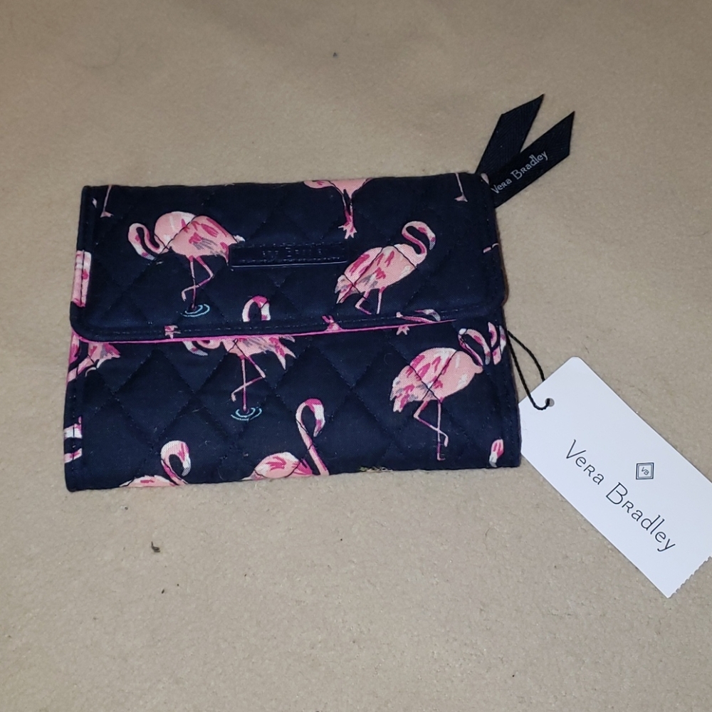 Vera Bradley Euro Wallet - Flamingoes